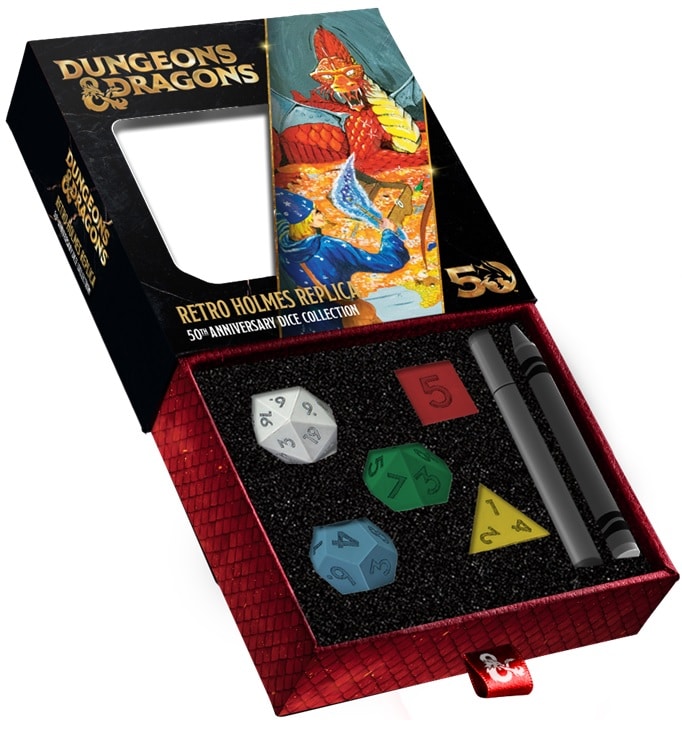 D&D 50th Anniversary Vintage Dice Set image 0